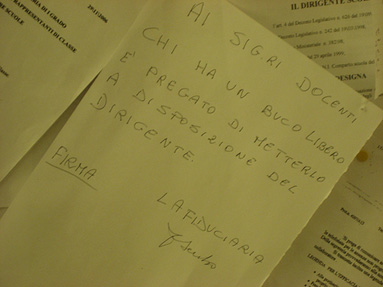 La Fiduciaria ha redatto una comunicazione... chiedendo troppo ai docenti!